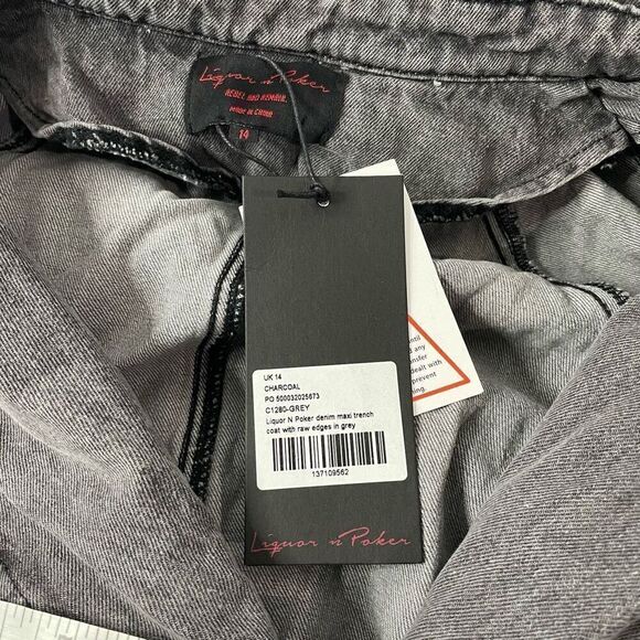 New!ASOS|Denim| Maxi| Trench Coat - Picture 10 of 13